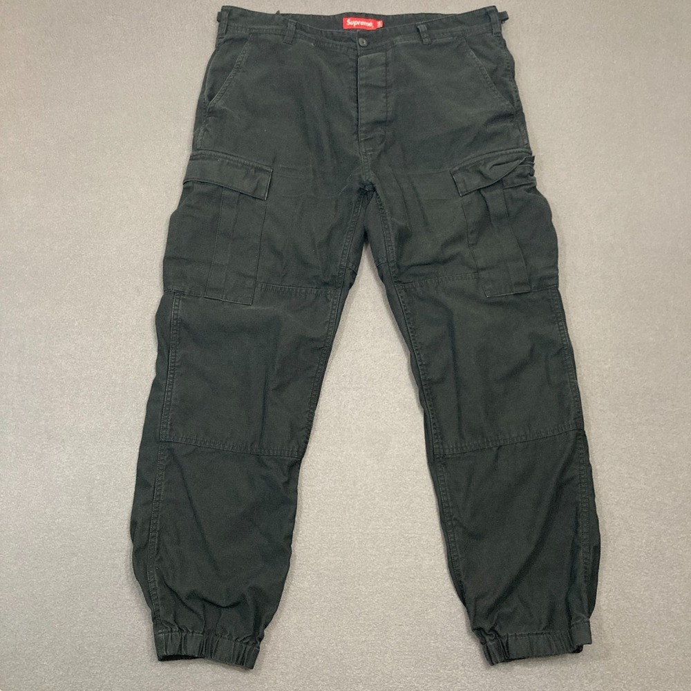 Supreme Cargo Pants Men's Size 34 Black Button Fly